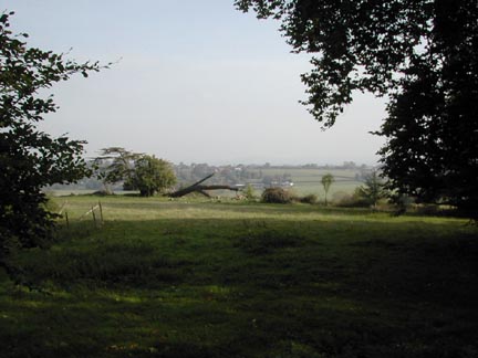 View over the valley from where the old house stood