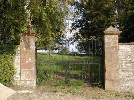 Entrance gate to the Manor House